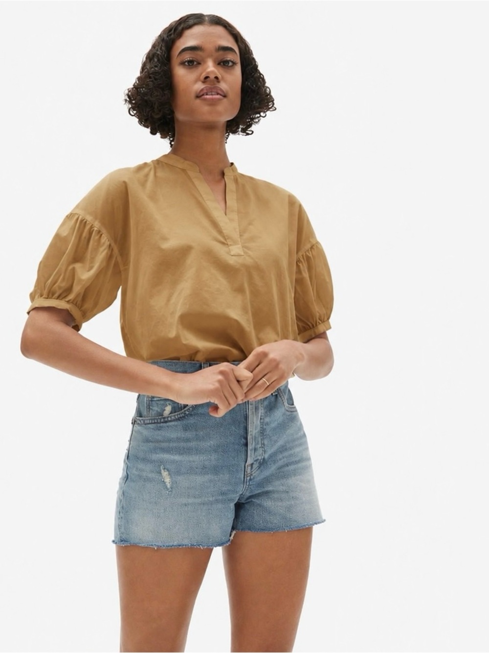 Everlane Puff Sleeve Top